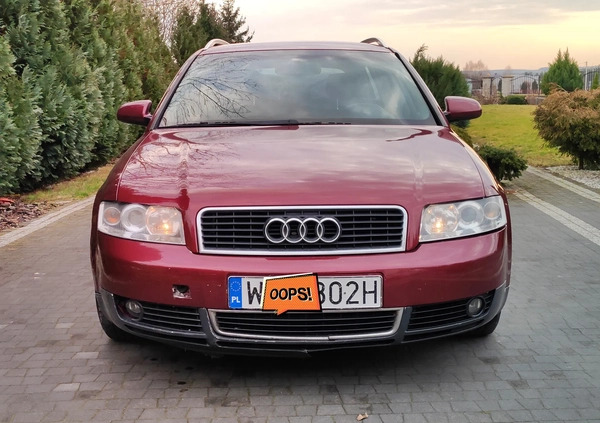 Audi A4 cena 6800 przebieg: 372000, rok produkcji 2002 z Szydłowiec małe 79